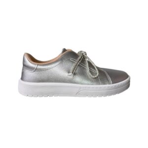 TÊNIS MOLECA LAÇO CRISTAL PRATA - 5791.107