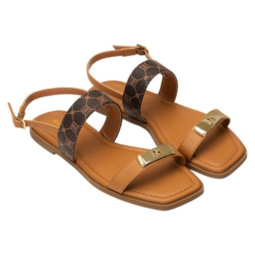 SANDÁLIA RAFITTHY MONOGRAMA DARK CACAU/CARAMELO - 18.86018A_2