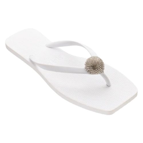 CHINELO SUA CIA STRASS BALL BRANCO - 8503.17026